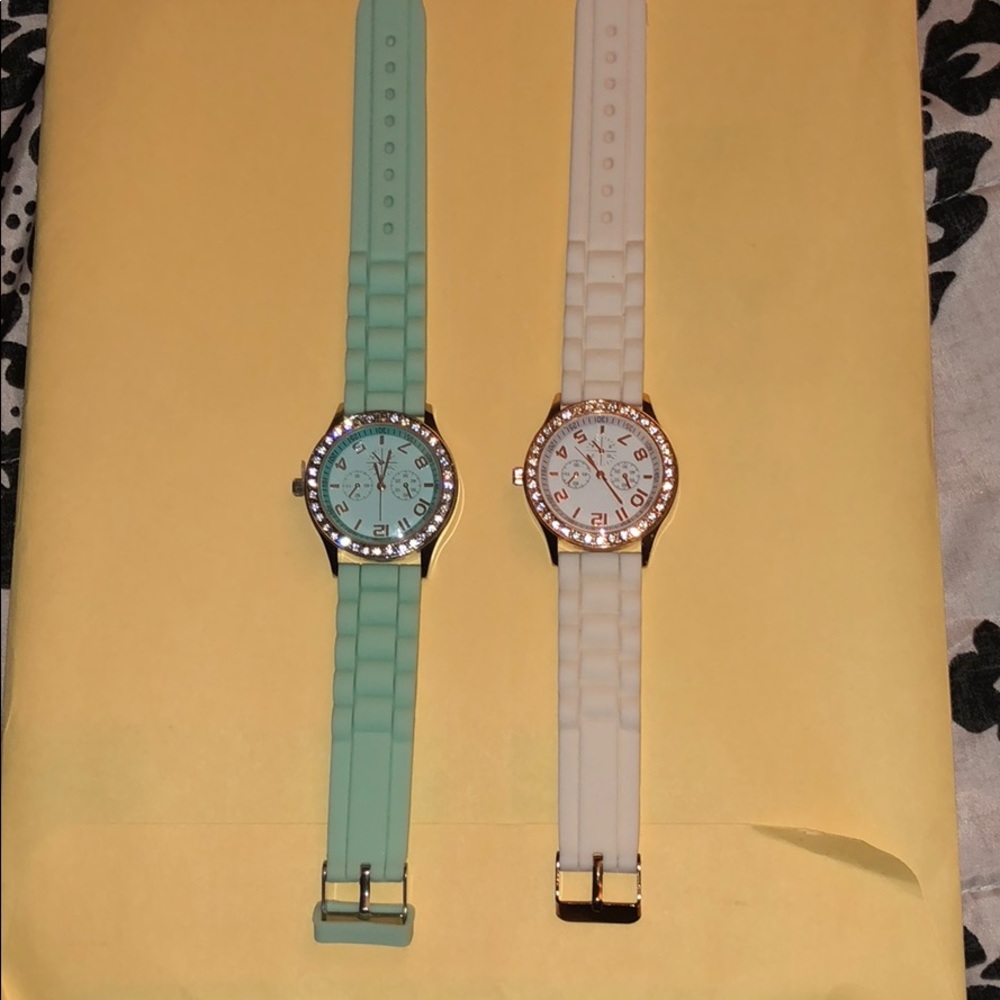Team & white rubbered watches